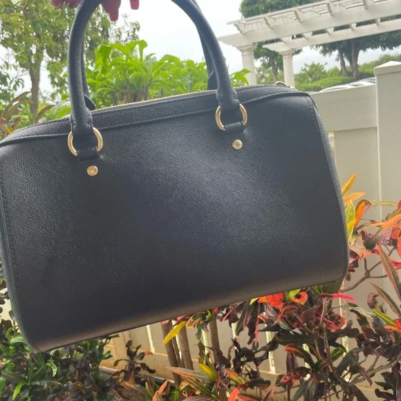 Coach Black Medium Rowen with Gold Accents - Picture 5 of 7